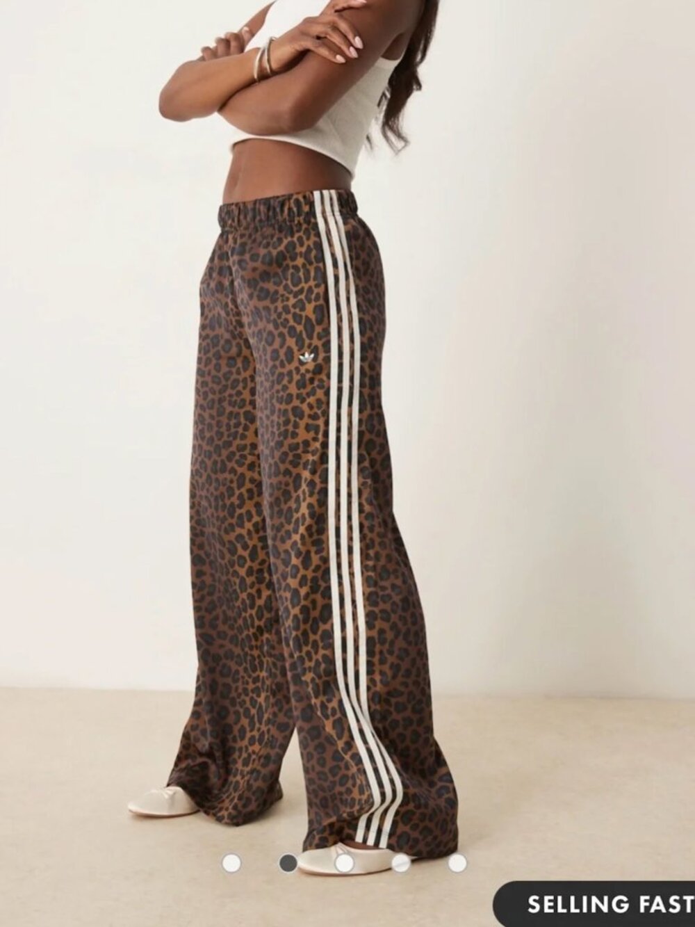 New NWT adidas Women's Leopard Firebird Track Pants XS - JW7302 - Picture 4 of 9